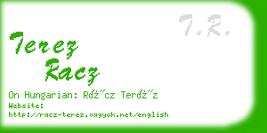 terez racz business card